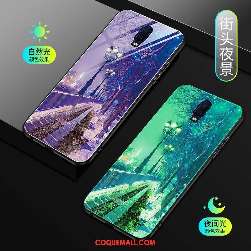 Étui Oppo R17 Marque De Tendance Téléphone Portable Verre, Coque Oppo R17 Créatif Lumineuses
