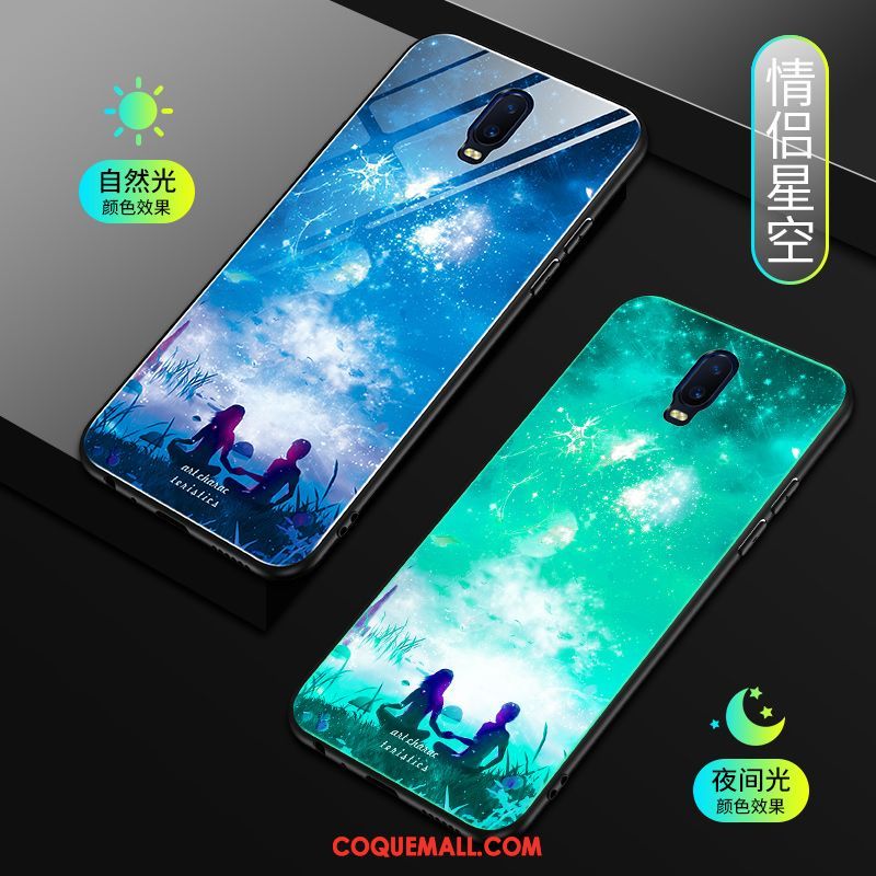 Étui Oppo R17 Marque De Tendance Téléphone Portable Verre, Coque Oppo R17 Créatif Lumineuses