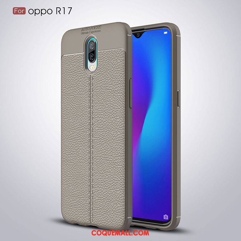 Étui Oppo R17 Nouveau Silicone Tout Compris, Coque Oppo R17 Personnalité Noir