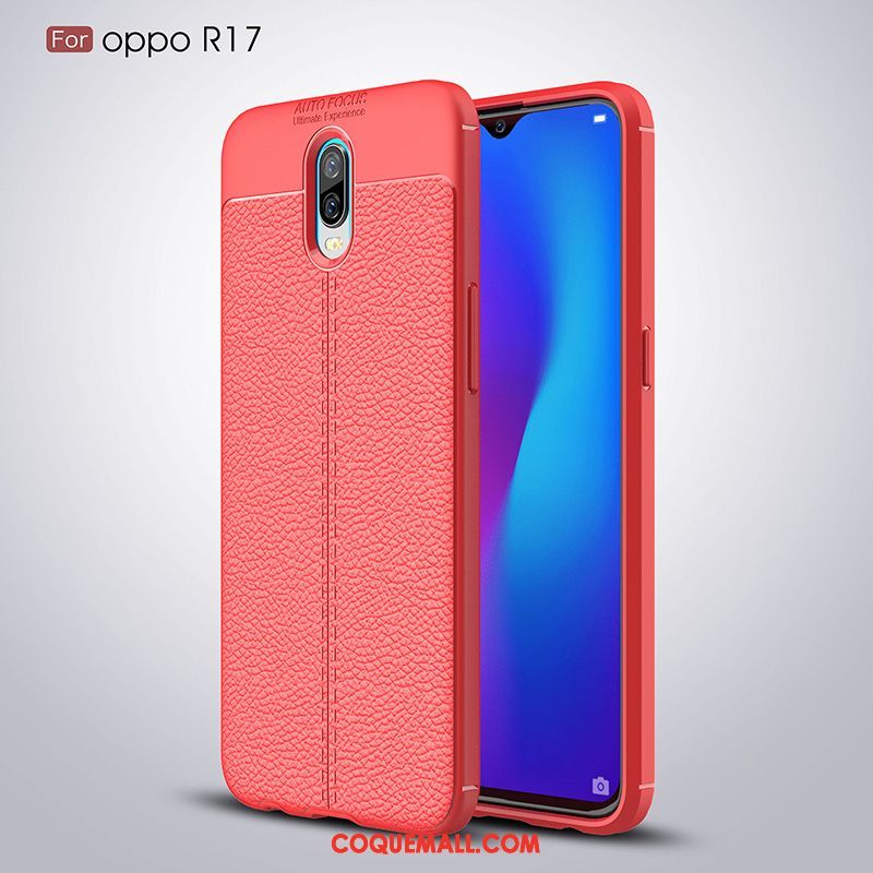 Étui Oppo R17 Nouveau Silicone Tout Compris, Coque Oppo R17 Personnalité Noir