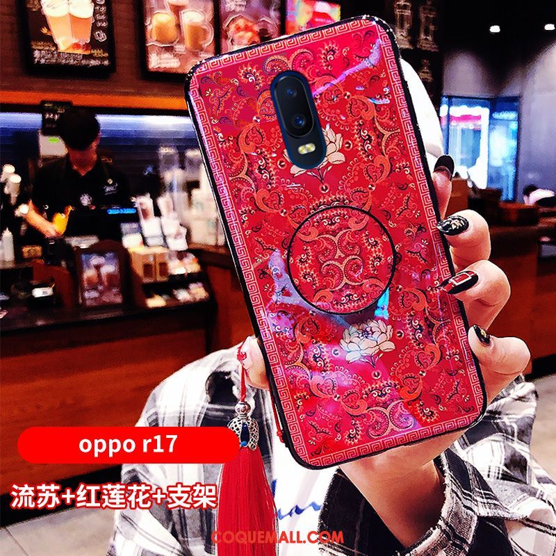 Étui Oppo R17 Palais Personnalité Rouge, Coque Oppo R17 Incassable Téléphone Portable