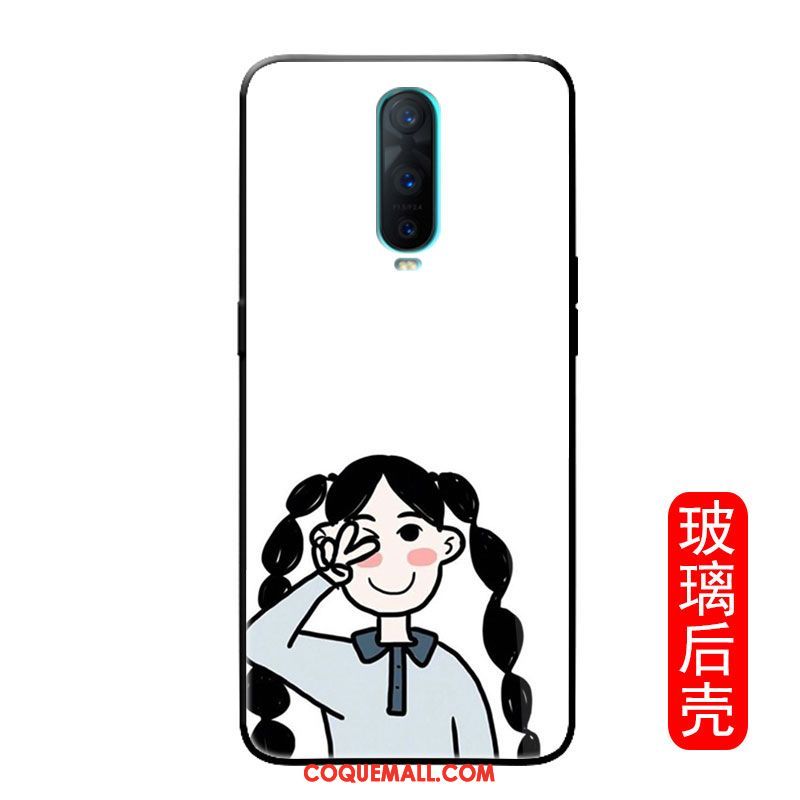 Étui Oppo R17 Pro Blanc Charmant Mignonne, Coque Oppo R17 Pro Marque De Tendance Simple