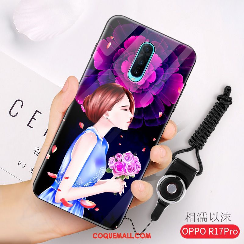 Étui Oppo R17 Pro Fluide Doux Lumineuses Téléphone Portable, Coque Oppo R17 Pro Nouveau Créatif