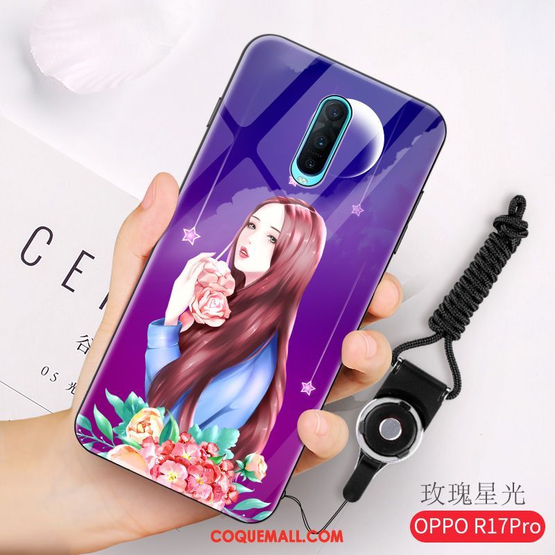 Étui Oppo R17 Pro Fluide Doux Lumineuses Téléphone Portable, Coque Oppo R17 Pro Nouveau Créatif