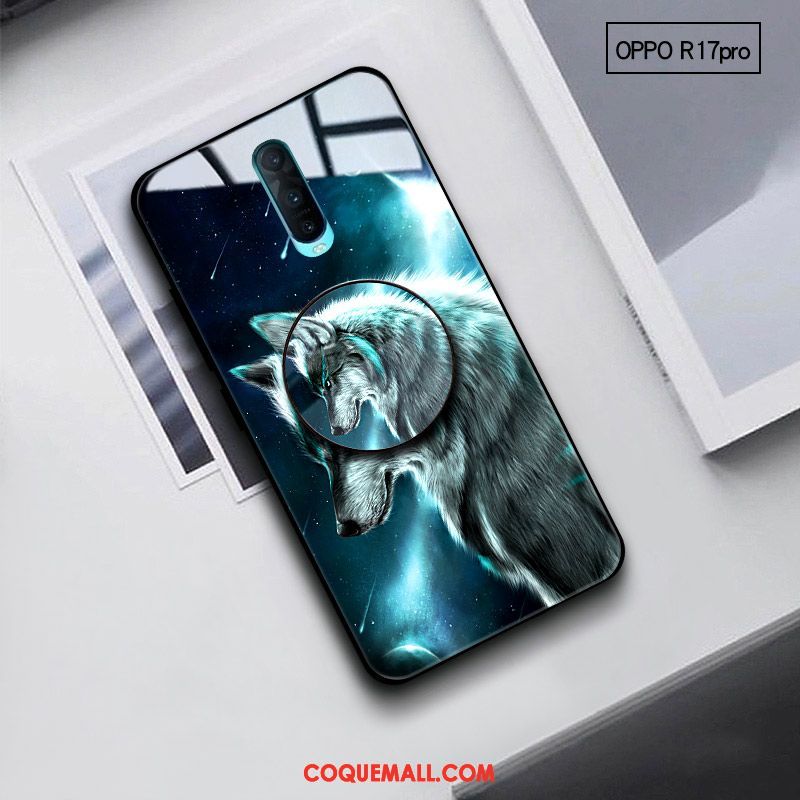 Étui Oppo R17 Pro Incassable Amoureux Verre, Coque Oppo R17 Pro Vent Protection