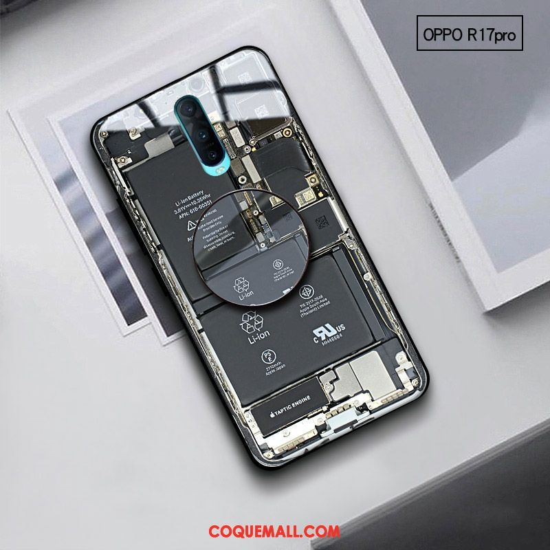 Étui Oppo R17 Pro Incassable Amoureux Verre, Coque Oppo R17 Pro Vent Protection