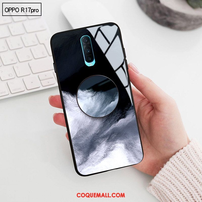 Étui Oppo R17 Pro Incassable Amoureux Verre, Coque Oppo R17 Pro Vent Protection