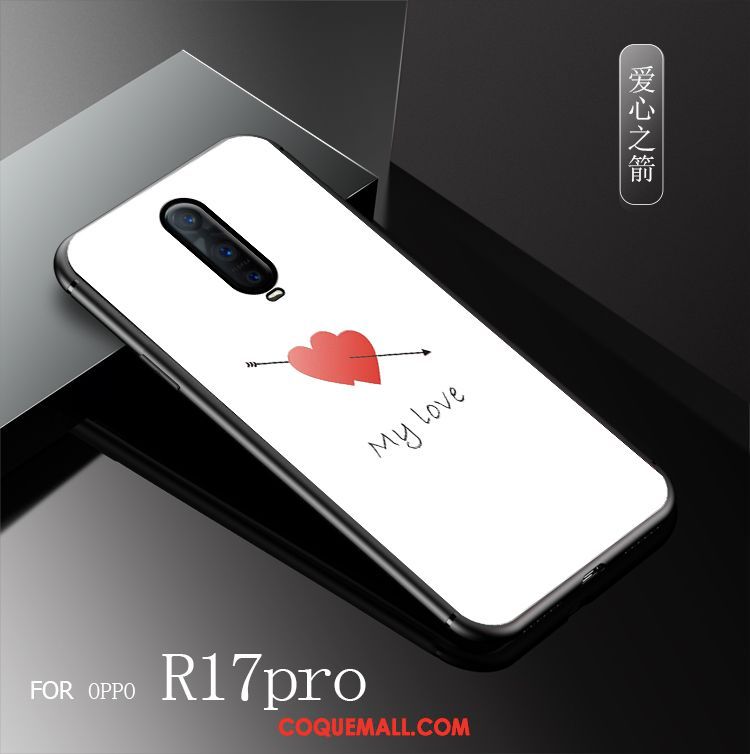 Étui Oppo R17 Pro Marque De Tendance Verre Personnalité, Coque Oppo R17 Pro Créatif Nouveau