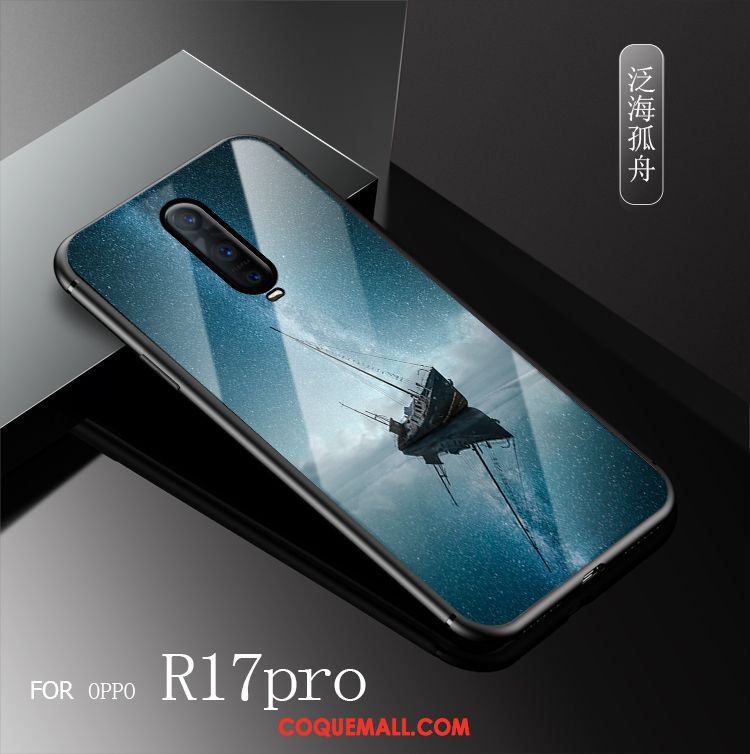 Étui Oppo R17 Pro Marque De Tendance Verre Personnalité, Coque Oppo R17 Pro Créatif Nouveau