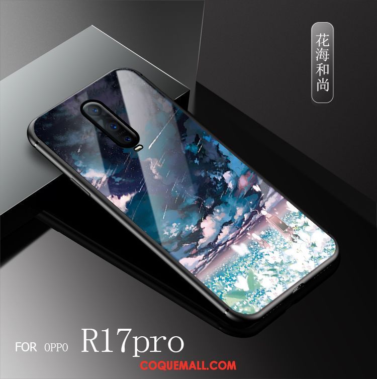 Étui Oppo R17 Pro Marque De Tendance Verre Personnalité, Coque Oppo R17 Pro Créatif Nouveau