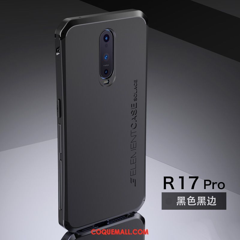 Étui Oppo R17 Pro Métal Téléphone Portable Net Rouge, Coque Oppo R17 Pro Rouge Haute