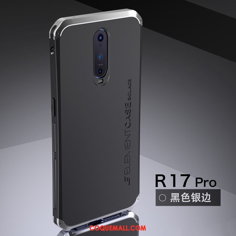 Étui Oppo R17 Pro Métal Téléphone Portable Net Rouge, Coque Oppo R17 Pro Rouge Haute