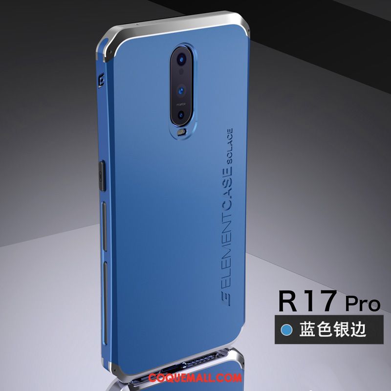 Étui Oppo R17 Pro Métal Téléphone Portable Net Rouge, Coque Oppo R17 Pro Rouge Haute