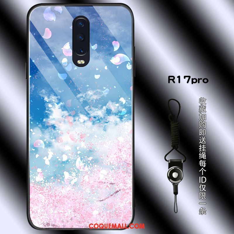 Étui Oppo R17 Pro Net Rouge Violet Protection, Coque Oppo R17 Pro Fleurs Silicone