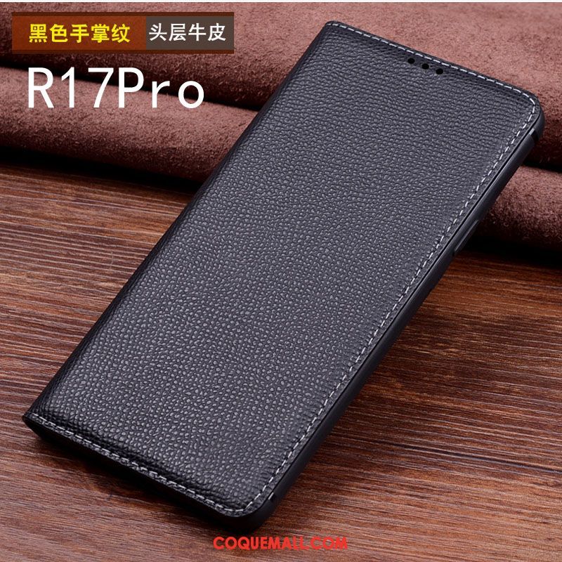 Étui Oppo R17 Pro Personnalisé Protection Étui En Cuir, Coque Oppo R17 Pro Bovins Incassable Braun