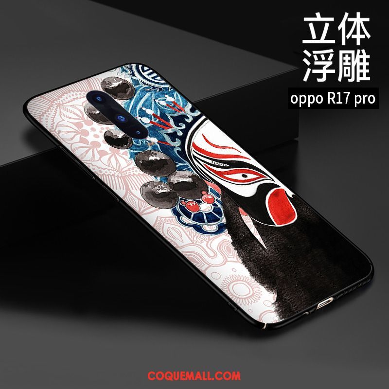 Étui Oppo R17 Pro Personnalité Personnalisé Style Chinois, Coque Oppo R17 Pro Gaufrage Protection