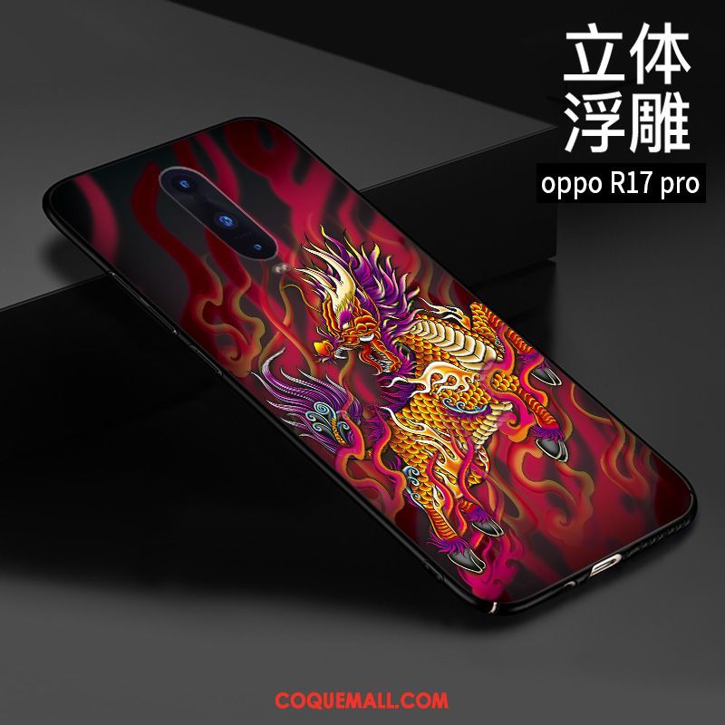 Étui Oppo R17 Pro Personnalité Personnalisé Style Chinois, Coque Oppo R17 Pro Gaufrage Protection