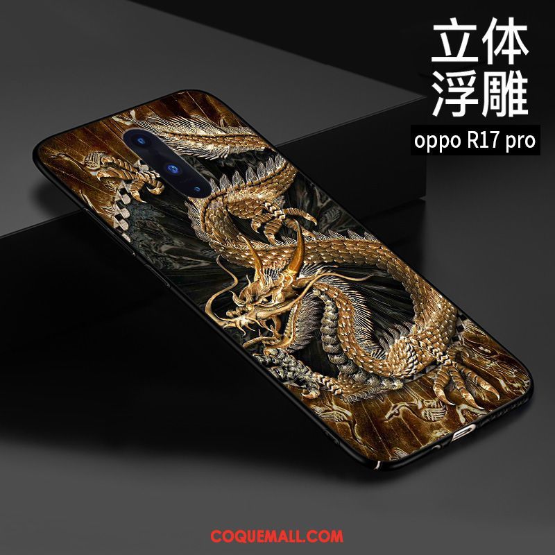 Étui Oppo R17 Pro Personnalité Personnalisé Style Chinois, Coque Oppo R17 Pro Gaufrage Protection