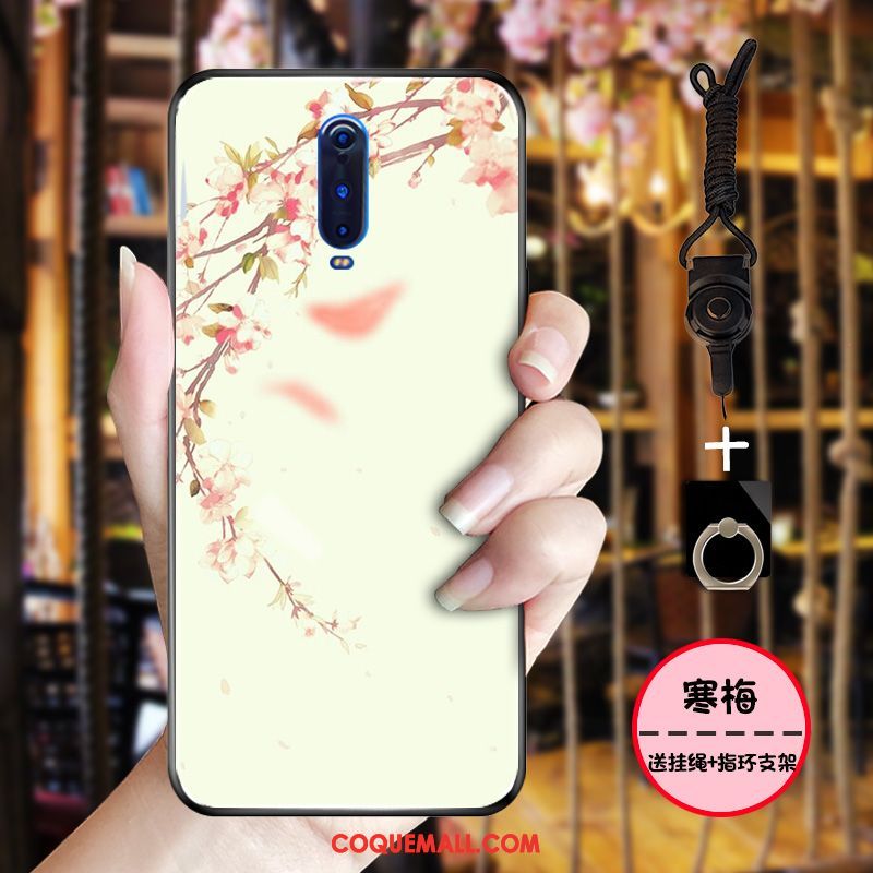 Étui Oppo R17 Pro Style Chinois Tout Compris Rose, Coque Oppo R17 Pro Protection Fluide Doux