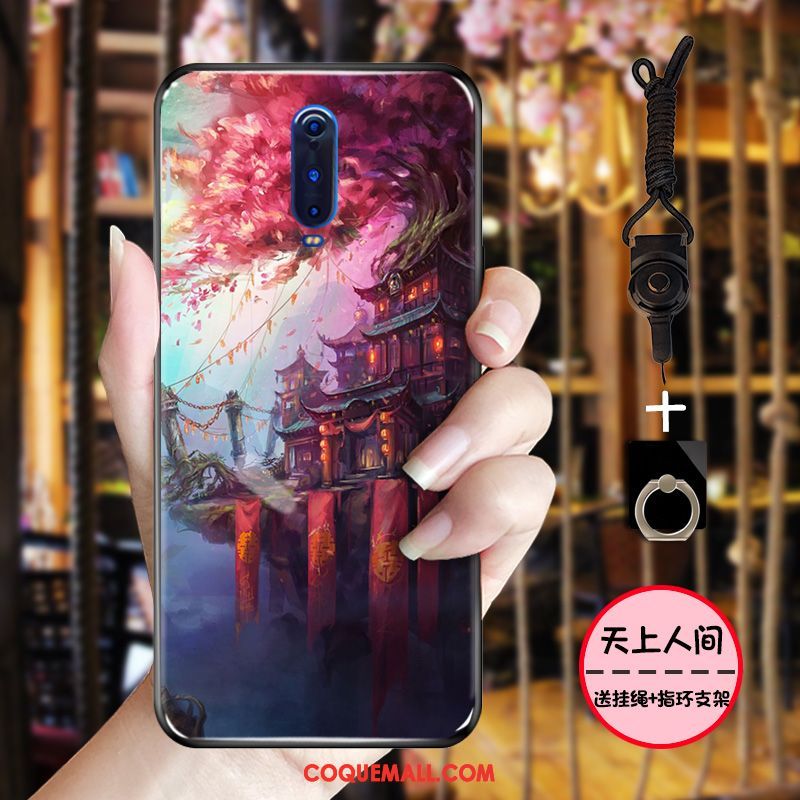 Étui Oppo R17 Pro Style Chinois Tout Compris Rose, Coque Oppo R17 Pro Protection Fluide Doux