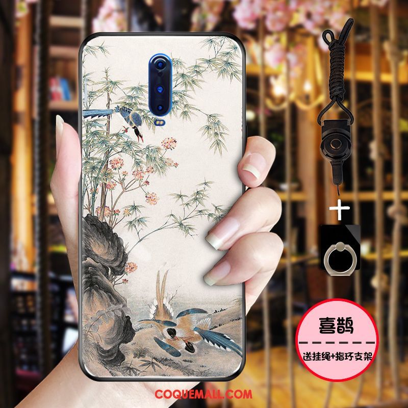 Étui Oppo R17 Pro Style Chinois Tout Compris Rose, Coque Oppo R17 Pro Protection Fluide Doux