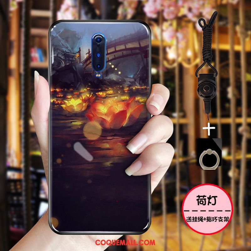 Étui Oppo R17 Pro Style Chinois Tout Compris Rose, Coque Oppo R17 Pro Protection Fluide Doux