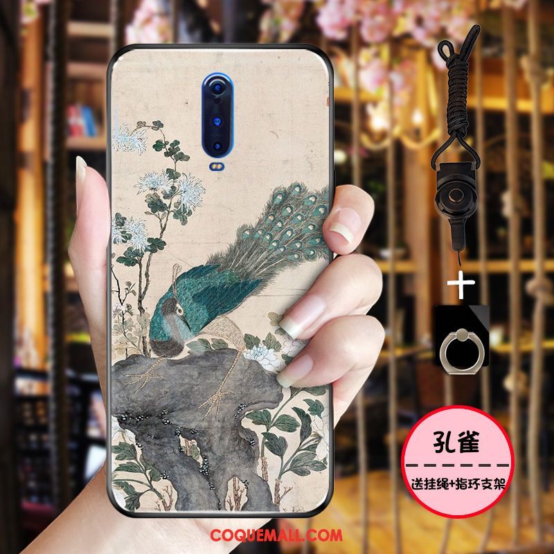 Étui Oppo R17 Pro Style Chinois Tout Compris Rose, Coque Oppo R17 Pro Protection Fluide Doux