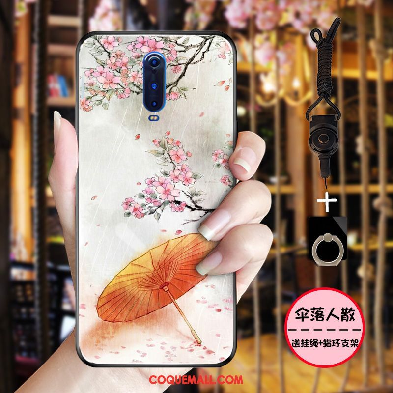 Étui Oppo R17 Pro Style Chinois Tout Compris Rose, Coque Oppo R17 Pro Protection Fluide Doux