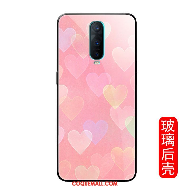 Étui Oppo R17 Pro Téléphone Portable Amour Personnalité, Coque Oppo R17 Pro Créatif Verre