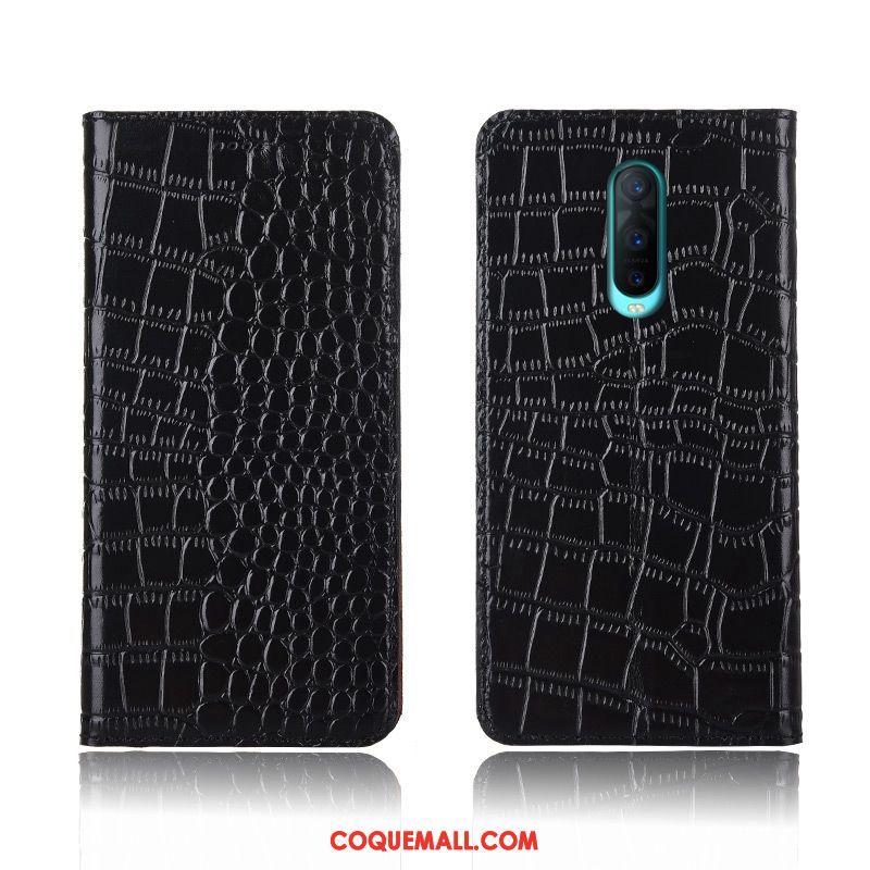 Étui Oppo R17 Pro Téléphone Portable Cuir Véritable Silicone, Coque Oppo R17 Pro Tout Compris Protection