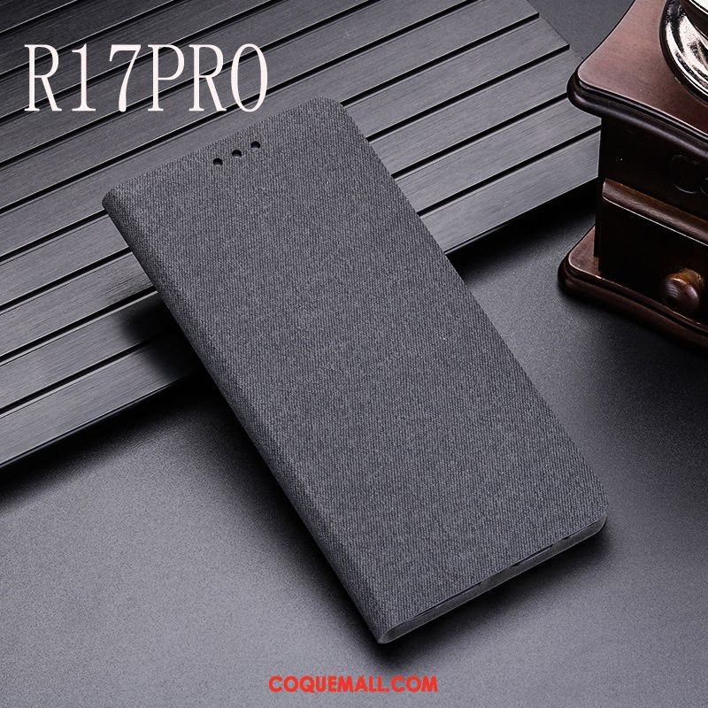 Étui Oppo R17 Pro Téléphone Portable Étui En Cuir Protection, Coque Oppo R17 Pro Incassable Braun