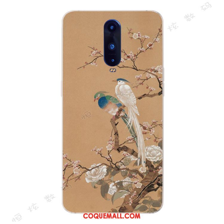 Étui Oppo R17 Pro Vert Tout Compris Incassable, Coque Oppo R17 Pro Style Chinois Silicone