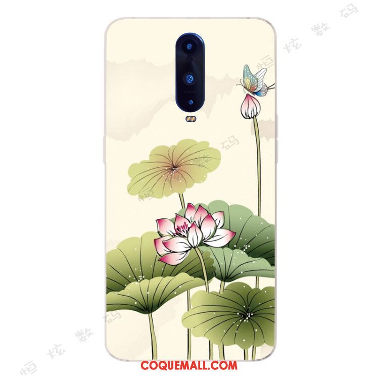 Étui Oppo R17 Pro Vert Tout Compris Incassable, Coque Oppo R17 Pro Style Chinois Silicone