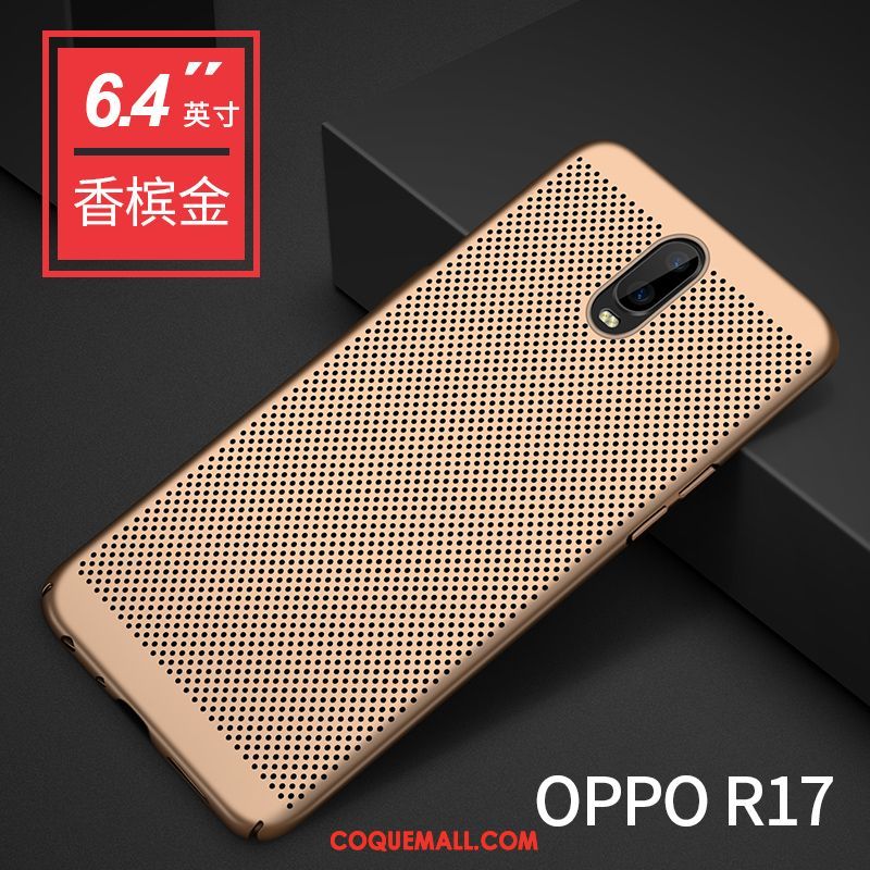 Étui Oppo R17 Protection Très Mince Refroidissement, Coque Oppo R17 Téléphone Portable Respirant