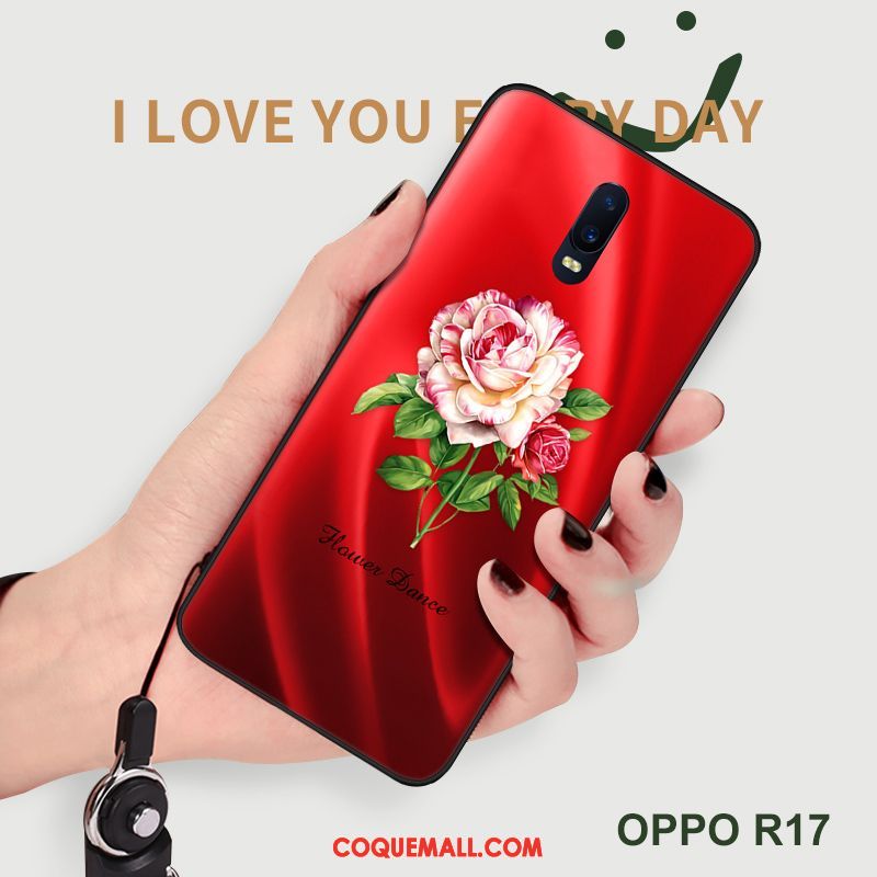 Étui Oppo R17 Rouge Créatif Silicone, Coque Oppo R17 Nouveau Violet