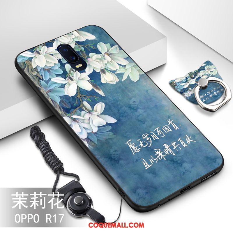 Étui Oppo R17 Tout Compris Personnalité Silicone, Coque Oppo R17 Ornements Suspendus Incassable