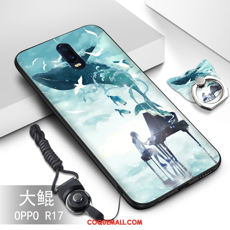 Étui Oppo R17 Tout Compris Personnalité Silicone, Coque Oppo R17 Ornements Suspendus Incassable