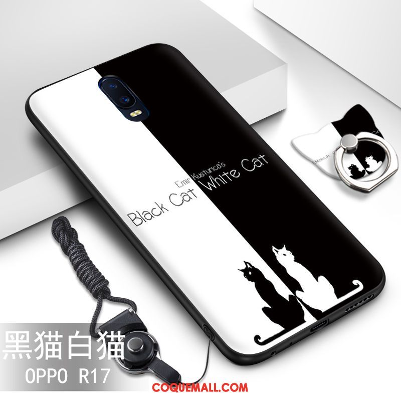 Étui Oppo R17 Tout Compris Personnalité Silicone, Coque Oppo R17 Ornements Suspendus Incassable