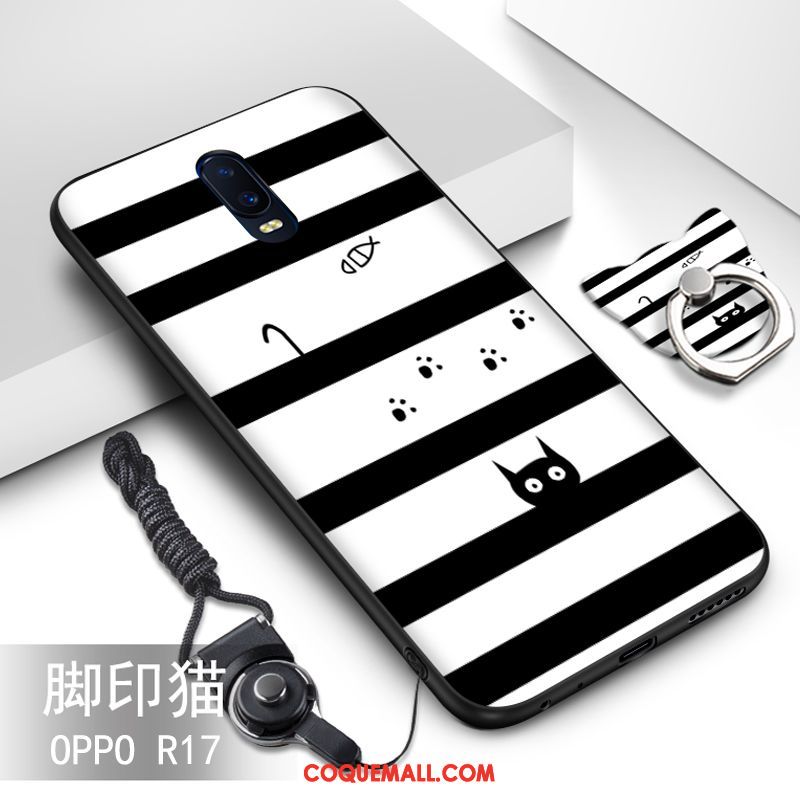 Étui Oppo R17 Tout Compris Personnalité Silicone, Coque Oppo R17 Ornements Suspendus Incassable