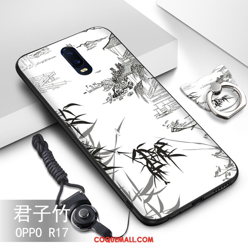 Étui Oppo R17 Tout Compris Personnalité Silicone, Coque Oppo R17 Ornements Suspendus Incassable