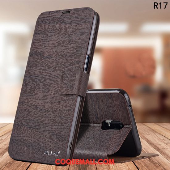 Étui Oppo R17 Tout Compris Étui En Cuir Incassable, Coque Oppo R17 Téléphone Portable Protection