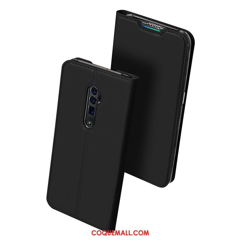 Étui Oppo Reno 10x Zoom Carte Business En Cuir, Coque Oppo Reno 10x Zoom Noir Nouveau