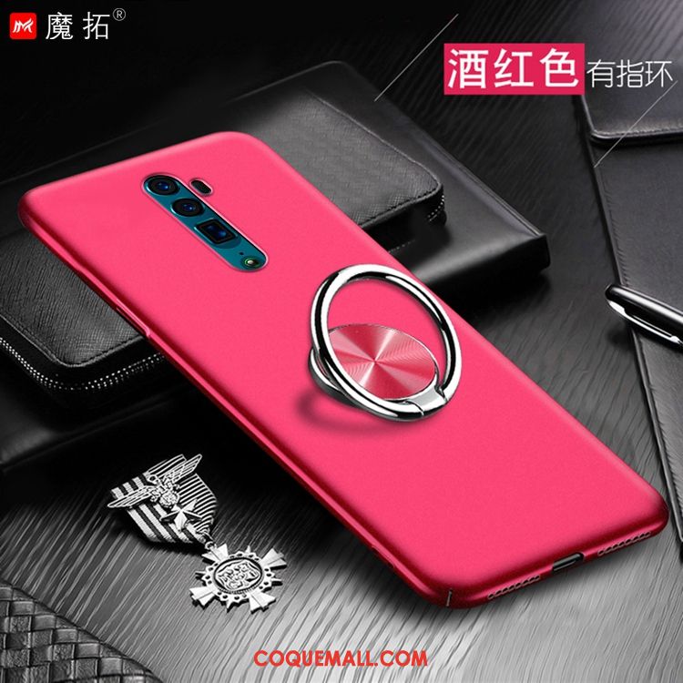 Étui Oppo Reno 10x Zoom Difficile Rouge Incassable, Coque Oppo Reno 10x Zoom Téléphone Portable