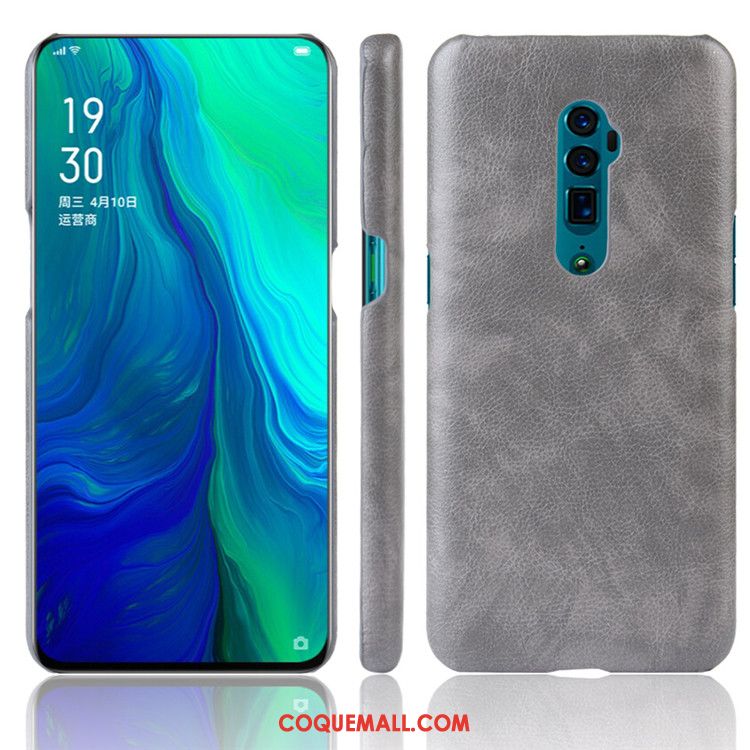 Étui Oppo Reno 10x Zoom Modèle Fleurie Cuir Litchi, Coque Oppo Reno 10x Zoom Téléphone Portable Qualité