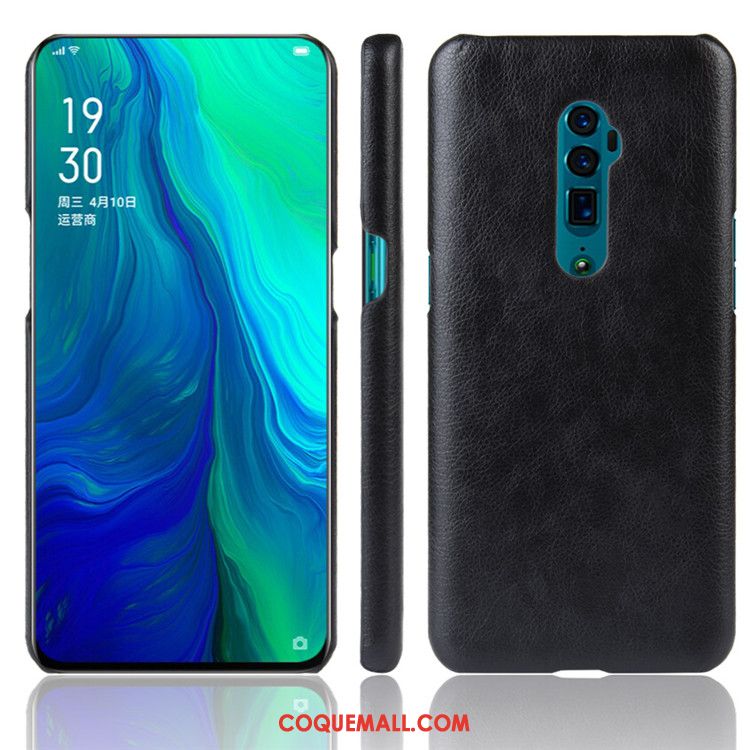 Étui Oppo Reno 10x Zoom Modèle Fleurie Cuir Litchi, Coque Oppo Reno 10x Zoom Téléphone Portable Qualité