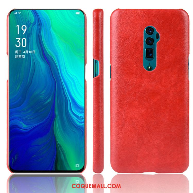 Étui Oppo Reno 10x Zoom Modèle Fleurie Cuir Litchi, Coque Oppo Reno 10x Zoom Téléphone Portable Qualité