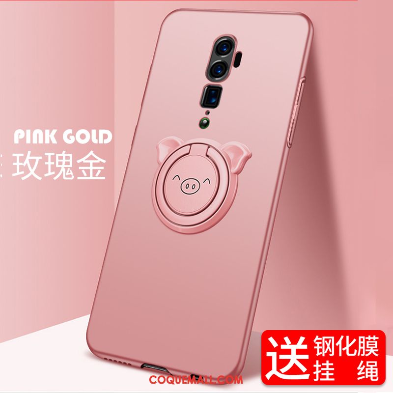 Étui Oppo Reno 10x Zoom Support Rose Téléphone Portable, Coque Oppo Reno 10x Zoom Protection Magnétisme