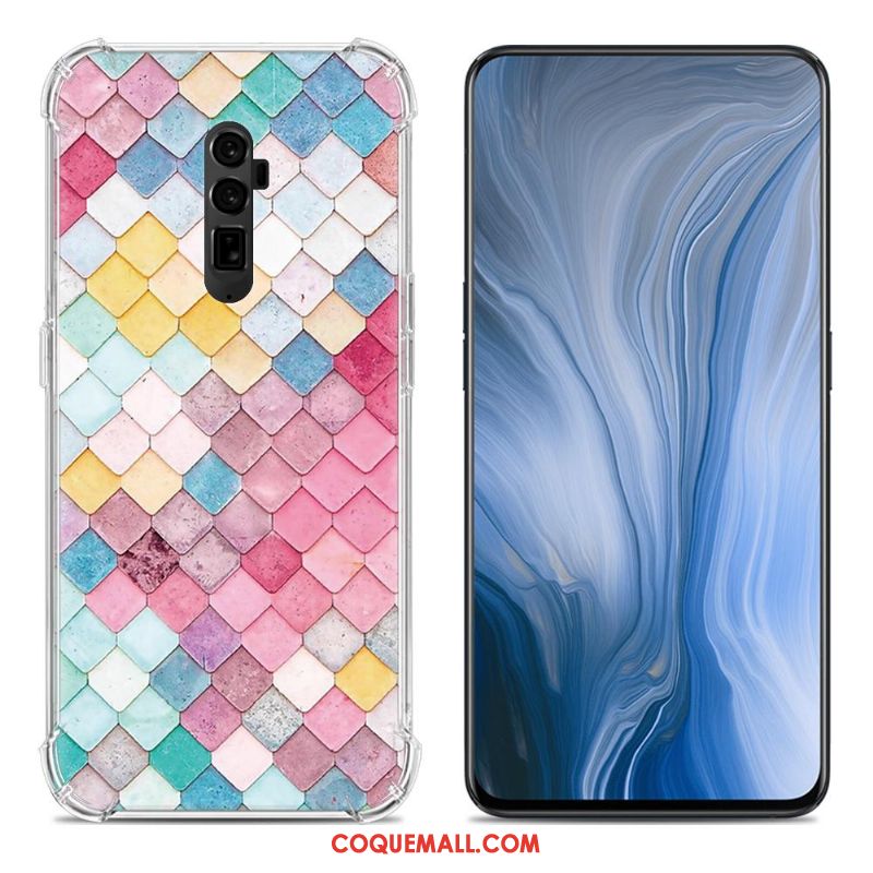 Étui Oppo Reno 10x Zoom Tout Compris Peinture Téléphone Portable, Coque Oppo Reno 10x Zoom Créatif Fluide Doux