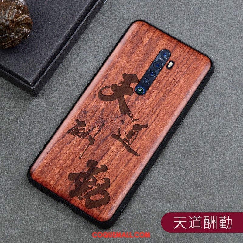 Étui Oppo Reno 2 Fleur Sculpture Protection, Coque Oppo Reno 2 Tout Compris Téléphone Portable