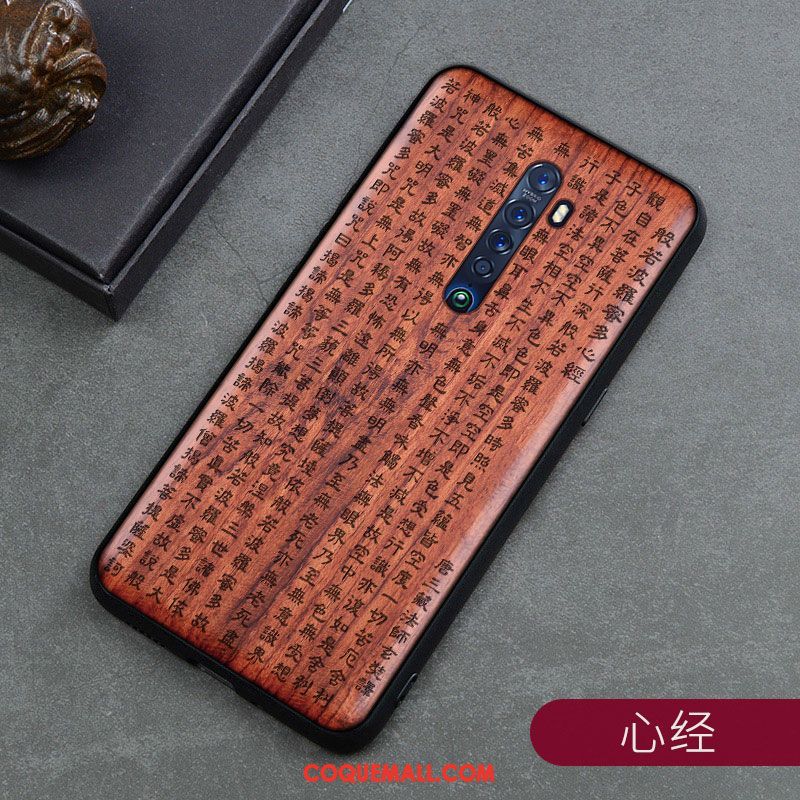 Étui Oppo Reno 2 Fleur Sculpture Protection, Coque Oppo Reno 2 Tout Compris Téléphone Portable